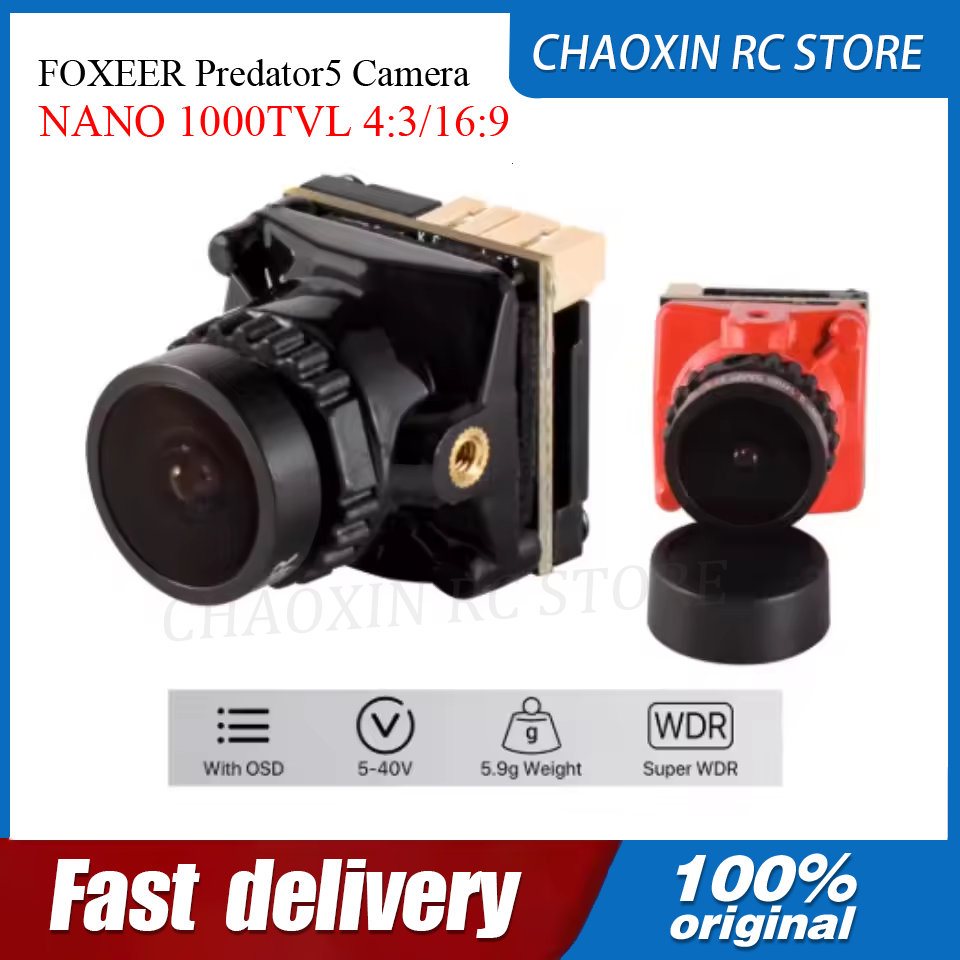 Drone Racing Camera - FOXEER Predator5 カメラ NANO 1000TVL 4:3/16:9