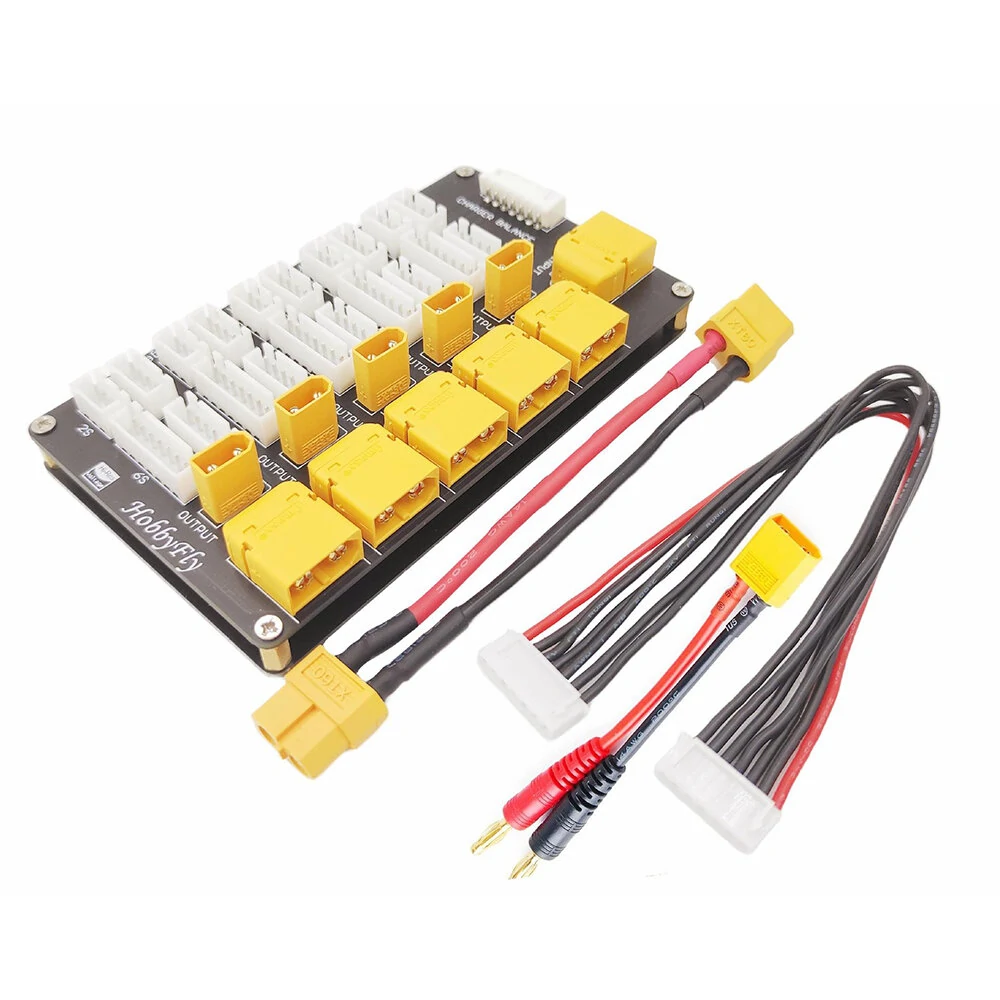 T60 XT30 Lipo バッテリー平行充電ボード 2in - Drone Racing Battery のレビューと価格