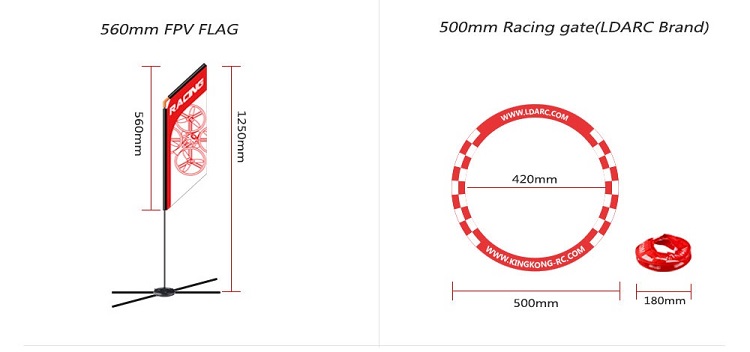 560mm FPVレーサーフラッグドローン クアッドホープ  - Drone Racing Flag のレビューと価格
